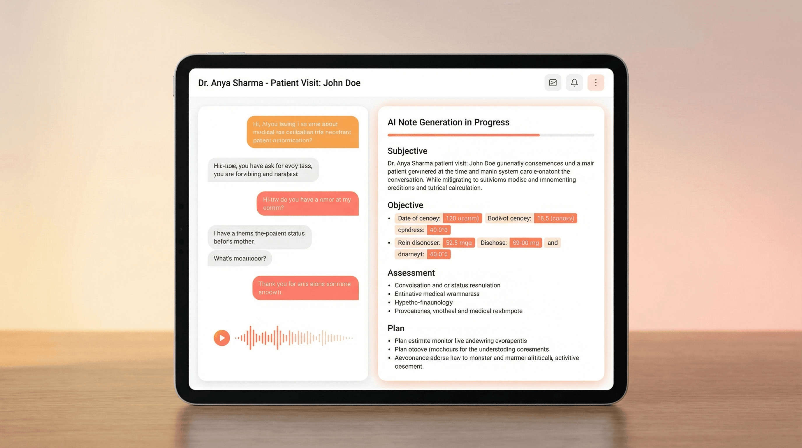 Sera Interface Tablet